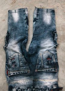 Distressed Denim Shorts