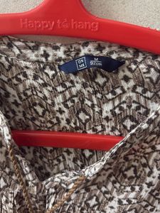 dkny brown blouse