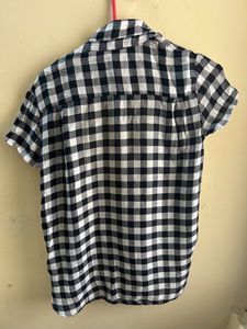 Zara Brand - Black And White Checkered Shirt