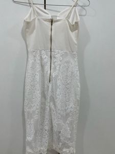 Elegant White Lace Mini Dress