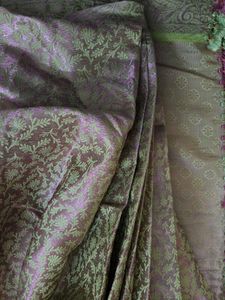 Ready to wear silk blend saree w matching blouse