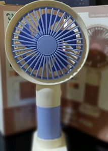 Mini Fan Portable ,rechargeable Fan Via Usb Along With Holding Stand