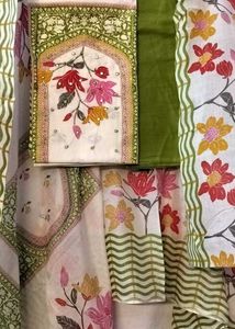 Cotton Embroidery Suit