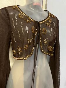 Pintrest korean embroidered mauve jacket