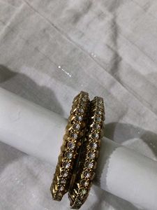 Elegant Gold Bangles - Set of 2