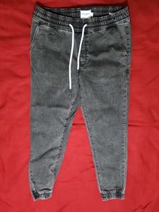 PEOPLE DNM DPT. Denim Joggers - Acid Wash Style