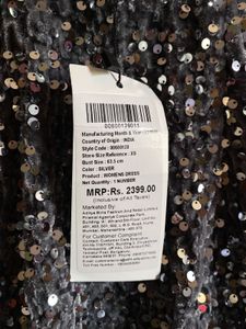 Forever 21 Grey-Blue Velvet Sequin Dress