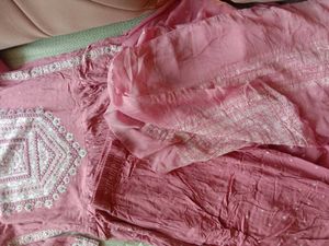 Pink 3 Set Kurti