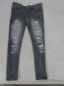 Ripped Gray Jeans