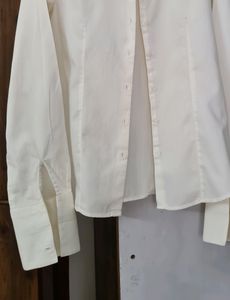 Park Avenue Women&#39;s Off White Formal Shirt