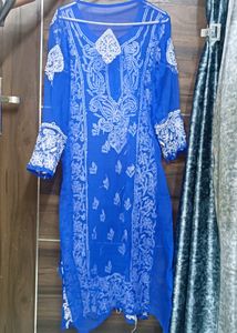 Dark Blue Georgette Kurti