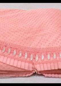 😱  new pink party wear sharee 💕