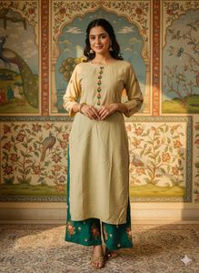 Elegant Embroidered Kurta Set
