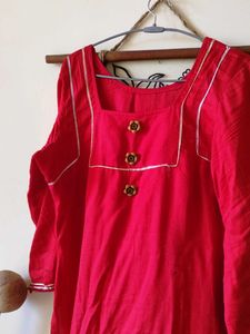 Pakistani Kurta Pant Set With Patchwork