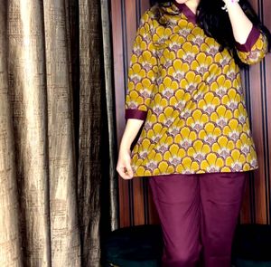 Pure Jaipuri Cotton Co-ord set