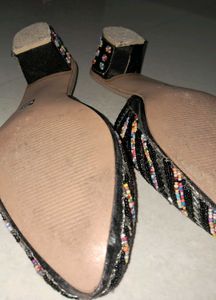 Beaded Mule Slides