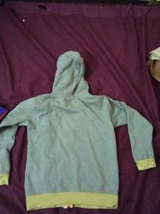 Adidas Green &amp; Yellow Zip Up Hoodie