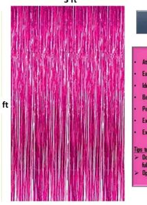 2 Pc Foil Curtain