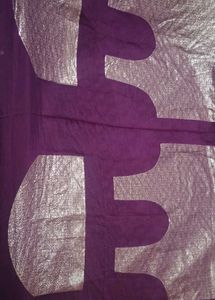 Purple unstitched blouse piece