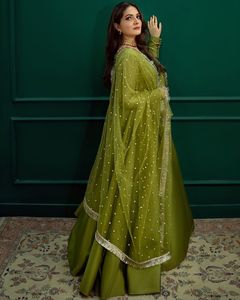 Anarkali Kurti For Mehendi Faction