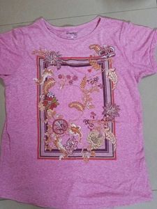 Cotton Blend Short Sleeves Tshirt For Daily Use