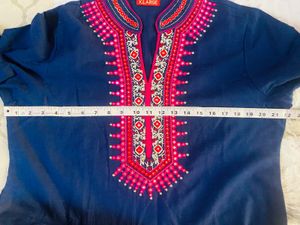 Linen Kurta With Dupatta