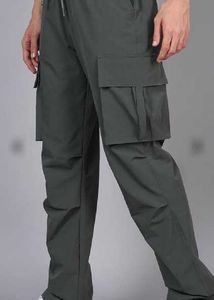 Men&#39;s Gray Cargo Pants