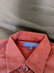 Louis Vuitton Maroon Button Up