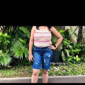 Multicolor Fancy Top