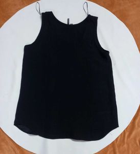 Mango Suit Black Sleeveless Top