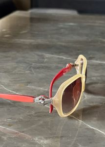 Cream &amp; Orange Sunglasses From Thailand