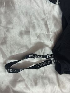 Forever 21 Black Crop Top