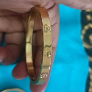 Gold Nail Bangle combo