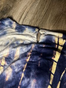 Tie-Dye Y2k Cold Shoulder Top