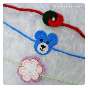 Crochet Handmade Rakhi 💫✨❤️ pack Of 3 ❤️