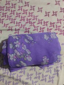 Floral Lavender Saree