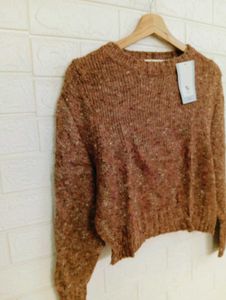 Brown Knit Sweater
