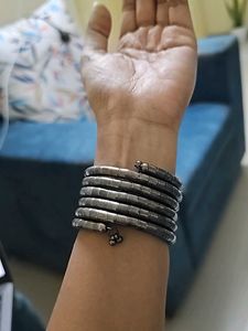 Spiral Oxidized Bracelet