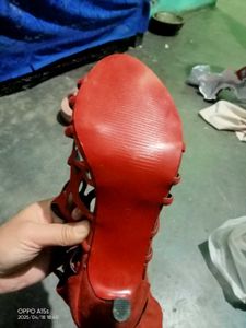 Red Cage Heels Size 38