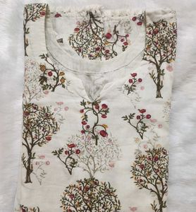 White Kurta With Dupatta