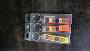Combo Of 3 Friend Rubber Keychain