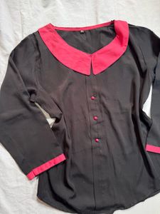 Women’s Casual Black Blouse