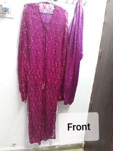 Dark Pink Heavy Net (Jacket style)