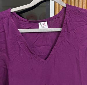 Boutique Made Elegant Purple Alia Style Suit