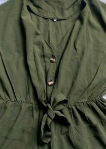 Olive Green Jump Suit