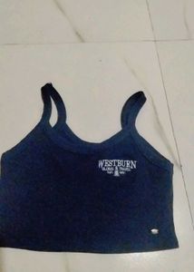 Cute Blue Crop Top