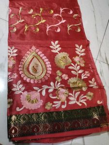 Beautiful Embroidered Sari