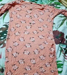 Peach Color Kurta