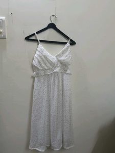 Floral Print White Dress