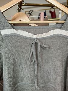 Korean Gray Long Sleeve Top